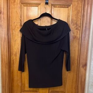 Venini Elegant Black Scoop Neck Sweater
